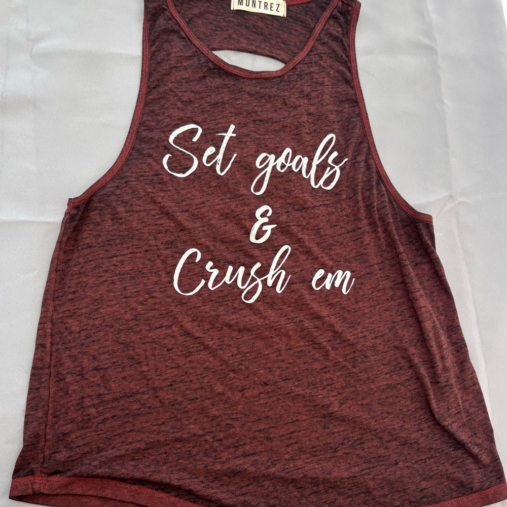 Women's Maroon Tank Top